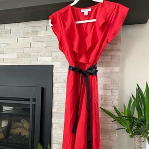 Maternity spring dress.